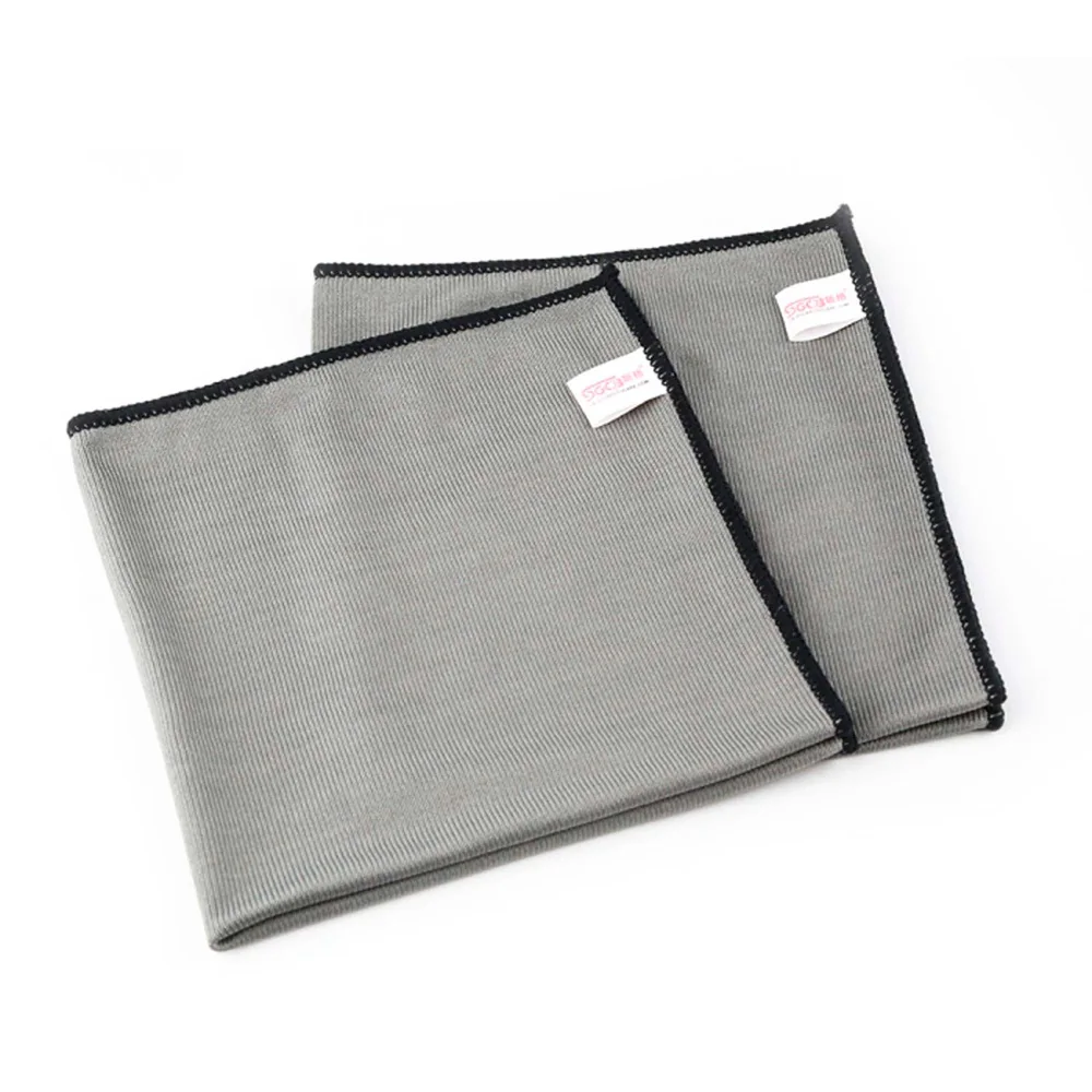 Toalha de Microfibra de Vidro Cinza 40x40cm 290gsm